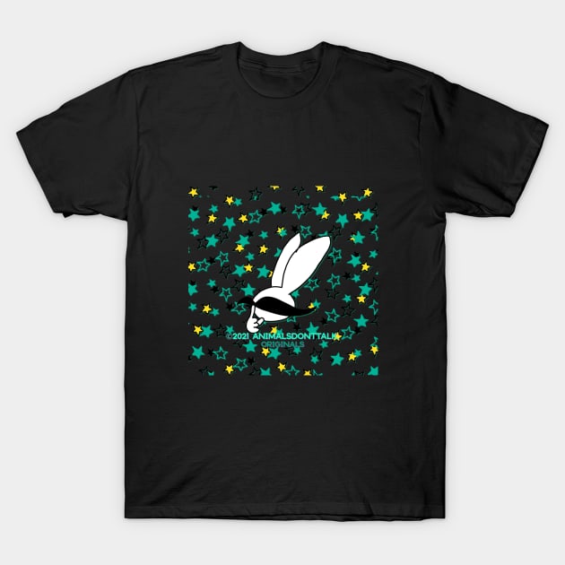 Mr Moustache Rabbit Originals T-Shirt by Inueue.lab